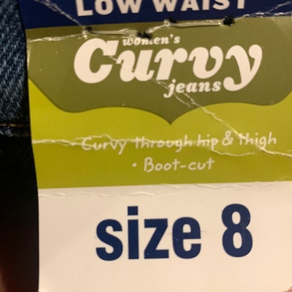 Vintage Curvy Low Waist Old Navy Jeans bootcut women’s size 8 deadstock - Picture 9 of 9